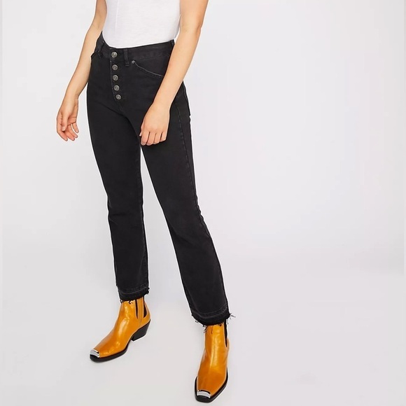Free People The Dylan High Rise Bootcut Jeans - Picture 1 of 13